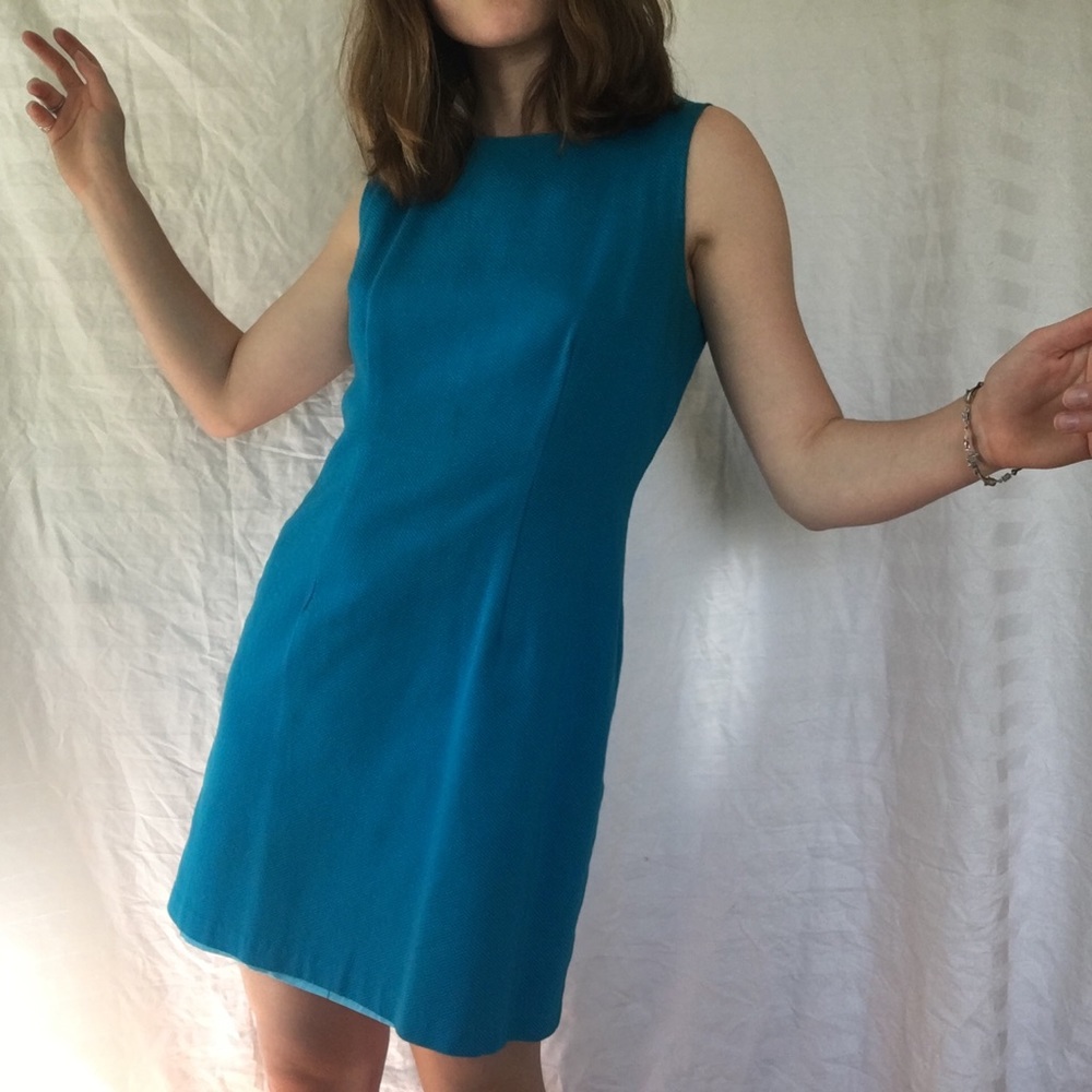 Rabbit Rabbit Rabbit 90s vintage formal blue dress